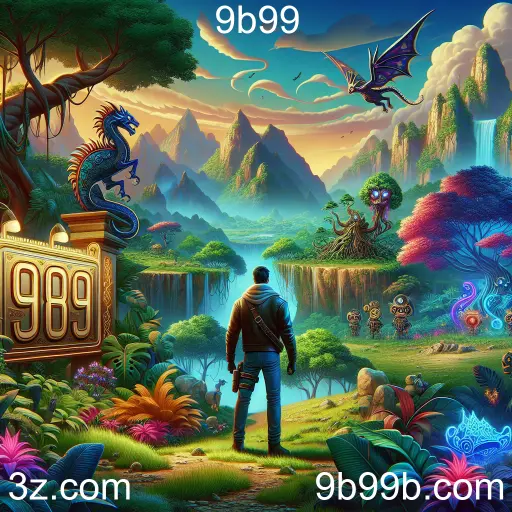 Imagem promocional da 9b99 mostrando a plataforma e suas vantagens